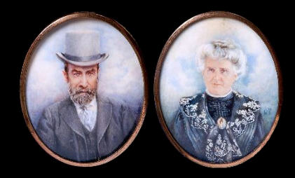 Unknown Artist - Miniature Portraits Of A Married Couple, Ivory